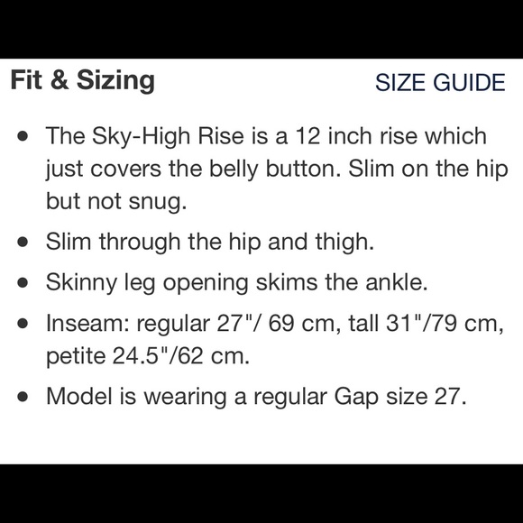 New GAP SkyHigh Destructed True Skinny Ankle Jeans Size 18P - Picture 6 of 6